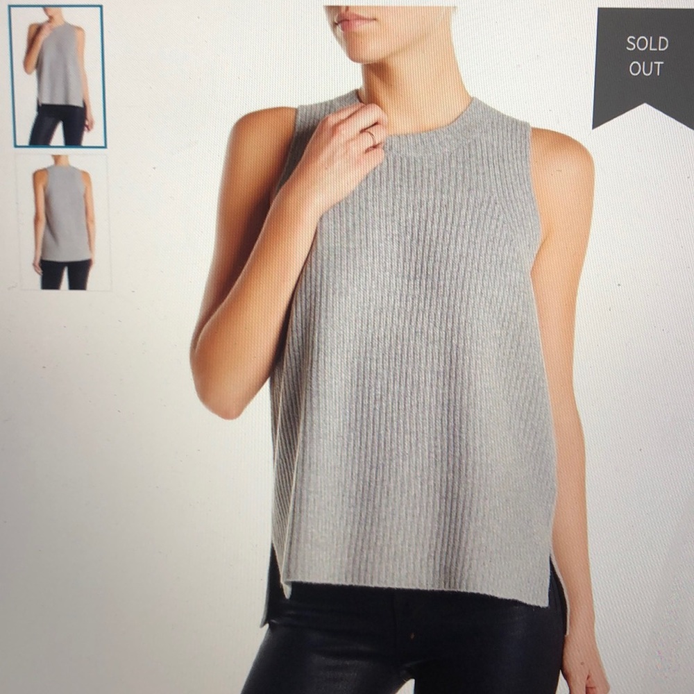 J Brand Flo Wool Blend Sleeveless Sweater